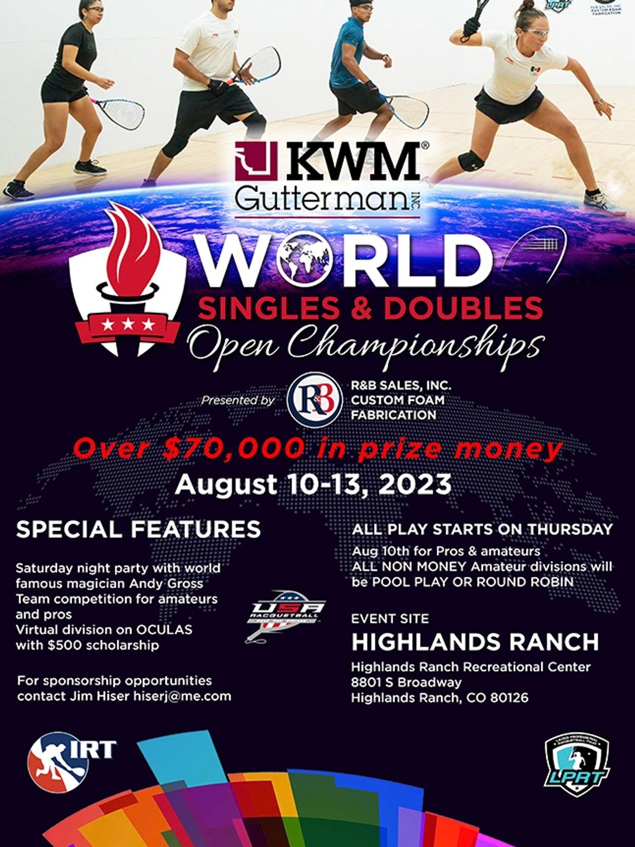 Racquetball World Singles and Doubles Open Championships
